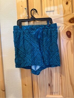 Teal Aztec Jessica Shorts